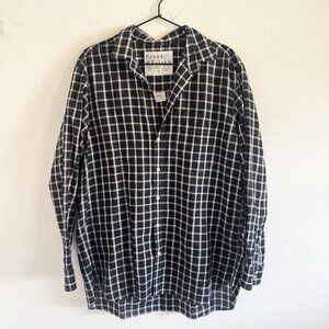 NEW Frank & Eileen Black Check Joedy Button Down Shirt M
